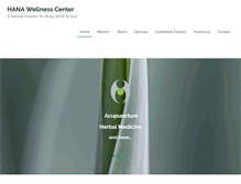 Tablet Screenshot of hanawellnesscenter.com